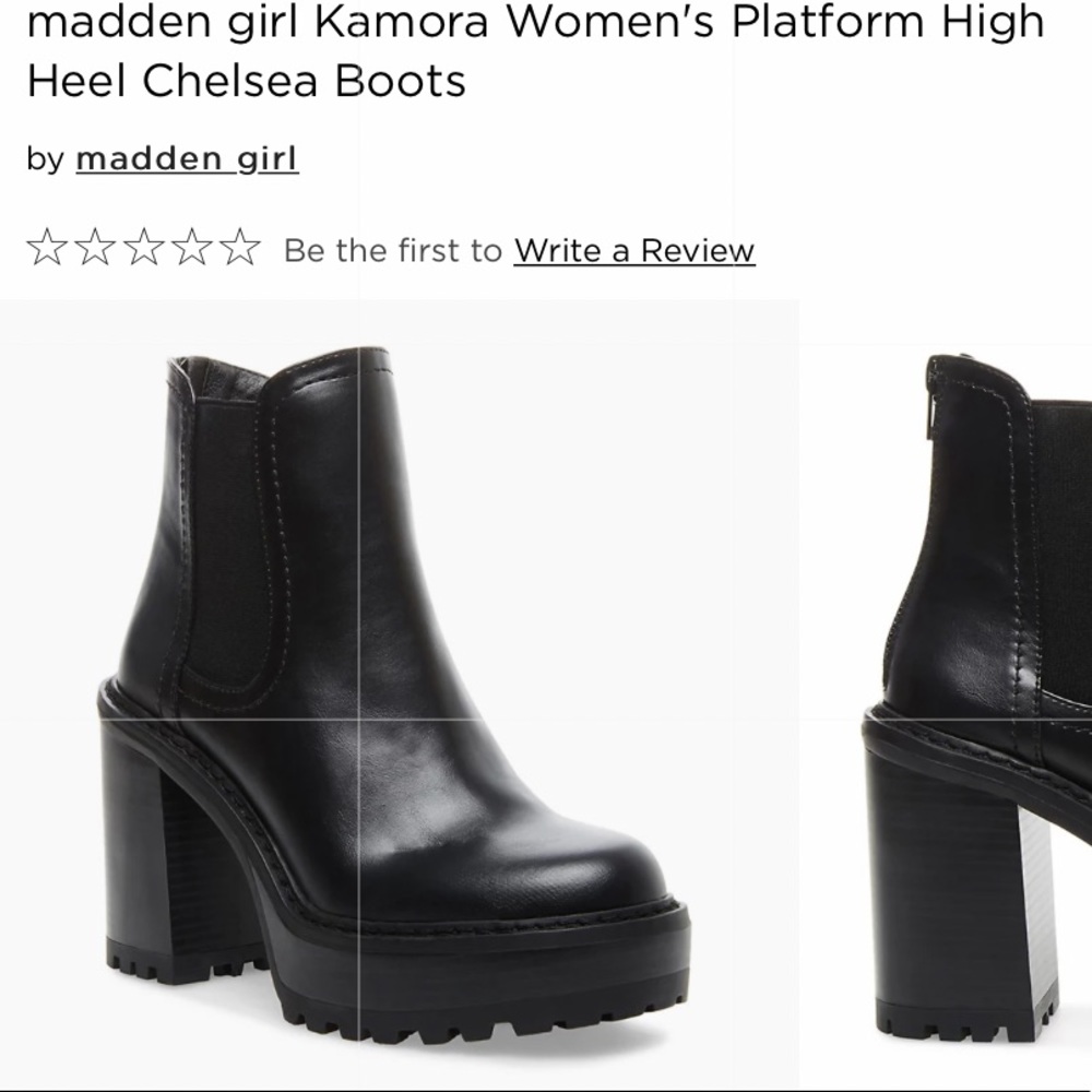 Madden girl Kamora platform heeled chelsea boots